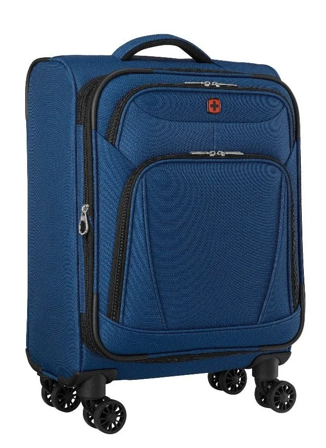 Wenger Beaumont Lite 57 Cm Softside Expandable Cabin Luggage Trolley Case - Blue